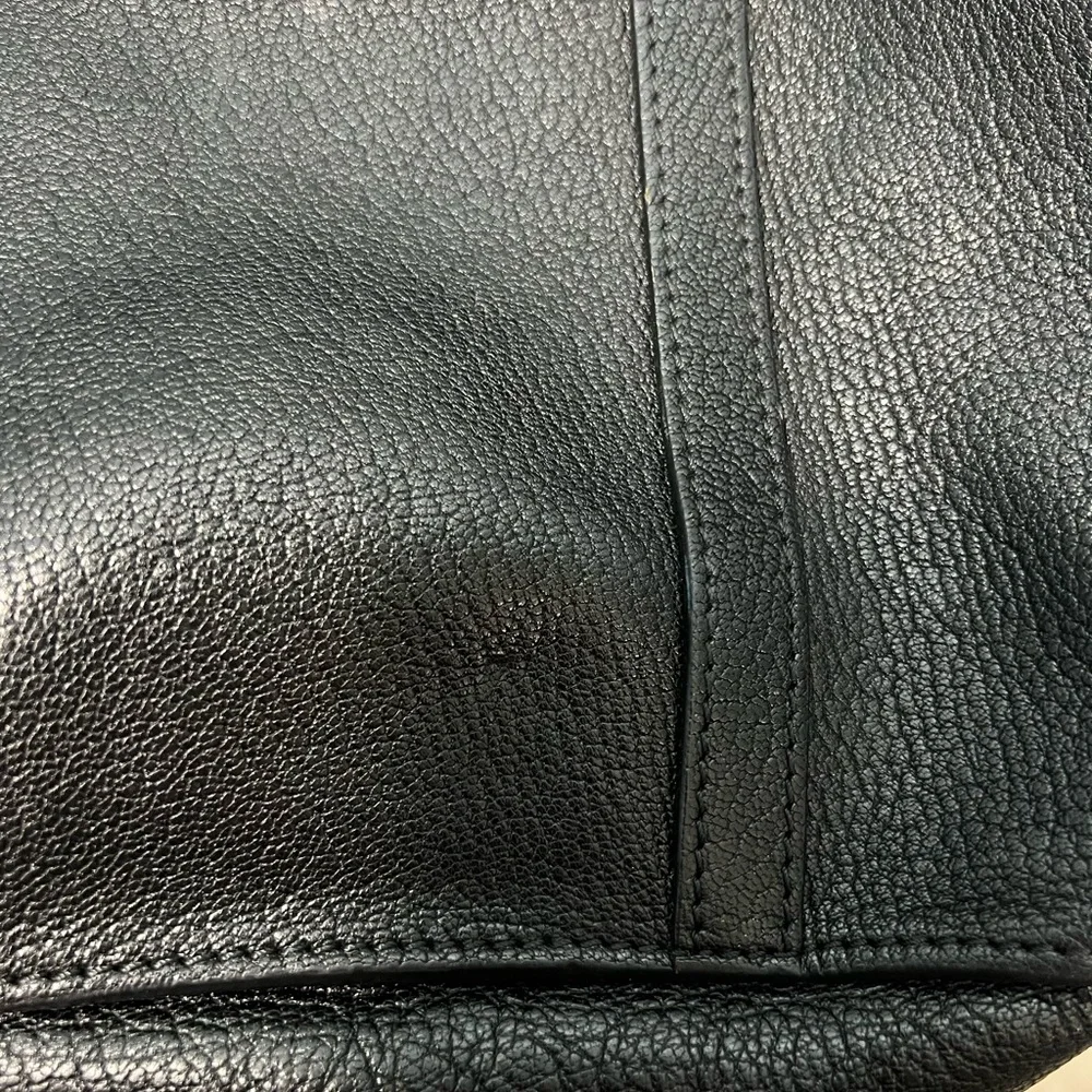 Moschino Leather Vintage Black Tote